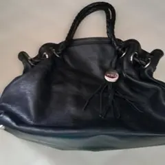 FURLA フルラ ブラック レザー ハンドバッグのサムネイル