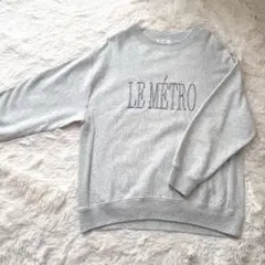 SLOBE IENA スローブイエナ プリント スウェット グレー フリーサイズ