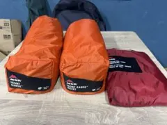 美品】MSR ハバハバNX 2人テントシルバー / レッド フットプリント付