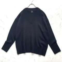 Spick&Span 25AW 完売品 ウールカシミヤ Vネックニット ブラック