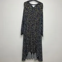 niko and ニコアンド 花柄 マキシ丈 ワンピース 長袖 Lサイズ