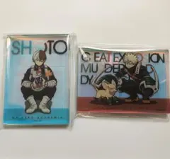 ヒロアカ オーロラアクリルブロック 爆豪勝己 轟焦凍 バクドッグショートキャット