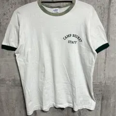 XL 70s USA製 Vintage Champio染み込み リンガーTシャツ
