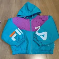 FILA フード付きジャケット ターコイズ・パープル