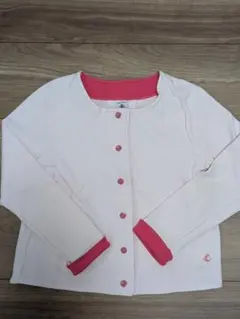 プチバトー　ピンク カーディガン 8ans/128cm