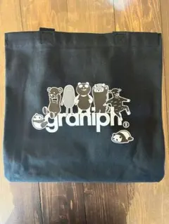 graniph グラニフ ブラックパンダ　トートバッグ エコバッグ ブラック
