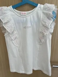 mezzo piano フリル付きTシャツ 140