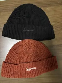 Supreme ビーニー ニット帽 2セット - メルカリ