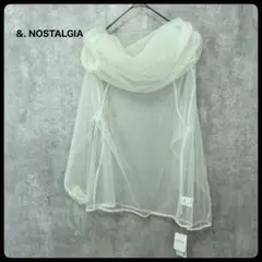未使用　タグ付き　&. NOSTALGIA シースルートップス　ブラウスのサムネイル