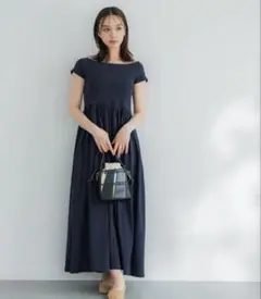 coca ネイビーワンピース　L