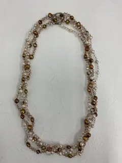 20.700【ネックレス】ヴィンテージ　アンティーク ビーズ個性的