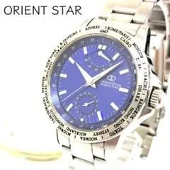 稼働 ORIENT STAR WORLD TIME 自動巻き 腕時計 裏スケのサムネイル