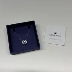 【美品】スワロフスキー　ネックレス　ブルー　青　正規品のサムネイル