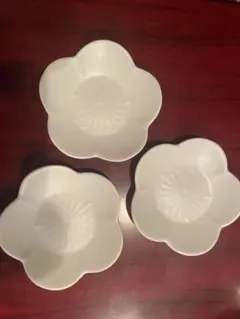 花型 小皿 3枚セット 白磁 和食器