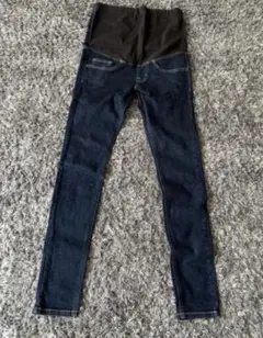 ☆ダークブルー マタニティ スキニーパンツ