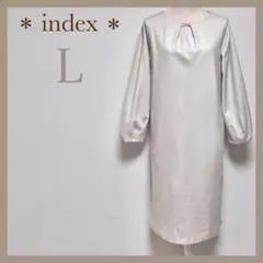 インデックス カルゼスムースジャージサックワンピース セレモニー 膝丈ワンピース