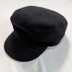 KEYUCA ケユカ マリンキャップ キャスケット 帽子 黒 57.5cm