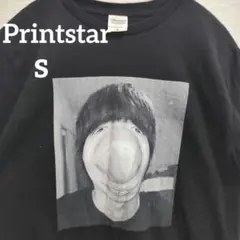 Printstar 希少 初期 はじめしゃちょー 顔プリント Tシャツ 黒 Sのサムネイル