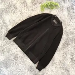 The 1st Floor【M】フリース素材◎ ブラック ジャンパー 長袖