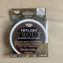 新品　YGK NITLON TROUT 3LB 91m ナイロンラインのサムネイル