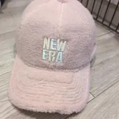 ニューエラのピンクのボアCAP