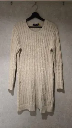 POLO RALPHLAUREN　ケーブルニットワンピース