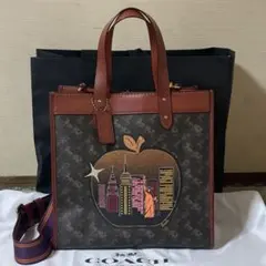 コーチ　2WAYバッグ　トートバッグ　ショルダーバッグ　限定デザイン