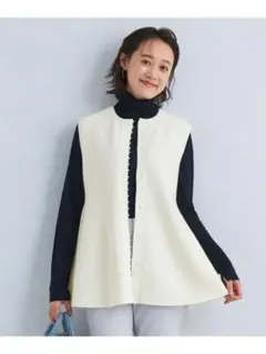 プチ フェイクパール ペプラム ジレgreen label relaxing