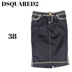 DSQUARED2 ディースクエアード ブラック タイトスカート 38 L 黒のサムネイル