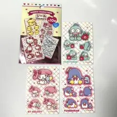 サンリオキャラクターズ　ハートリボン　シール