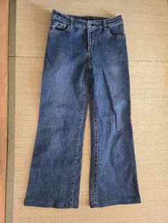 インゲボルグ★ピンクハウス　ストレッチデニム　ワイドパンツ　L