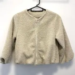 ボア　アウター　ベージュ　120
