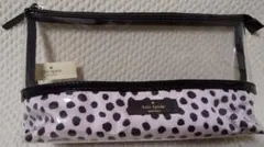 kate spade♠️ケイトスペード☆クリアポーチ ダルメシアン柄 ピンク