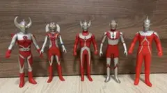 ⭐︎旧サイズ ウルトラファミリー　ソフビ 5体セット タロウ 父母 セブン 初代