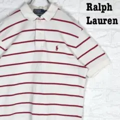 刺繍ワンポイントロゴ★ ラルフローレン 半袖 ポロシャツ ボーダー 綿100%
