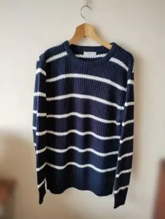 美品　A-CIothing　メンズ　 ニットセーター　ボーダー　 Lサイズ