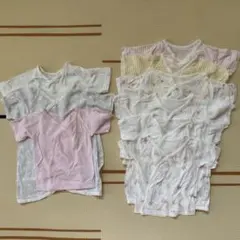 綿100％ 日本製 新生児 コンビ肌着 短肌着 9枚セット