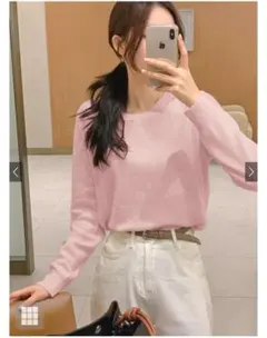 グレイル ラウンドネックニットトップス【an1698】