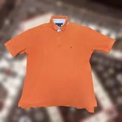 TOMMY HILFIGER オレンジ ポロシャツ Lサイズ
