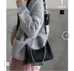 DONOBAN ドノバン　ポーチ付きナイロンショルダーバッグ