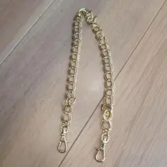 【未使用】スマホショルダーストラップ ゴールドチェーン
