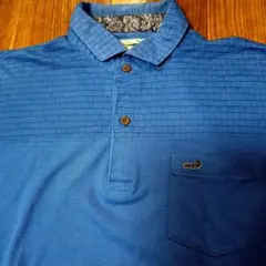 Crocodile ポロシャツ ブルー Lサイズ