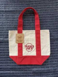 未使用タグ付　Trader Joe’s 限定ミニトートバッグ【赤】