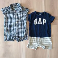 ベビーギャップ　ロンパース　80　70