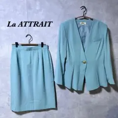 【大きいサイズ】LA ATTRAIT セットアップ フォーマル ミント 4759