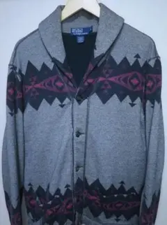 ポロ ラルフローレン ネイティブ柄 カーディガン L