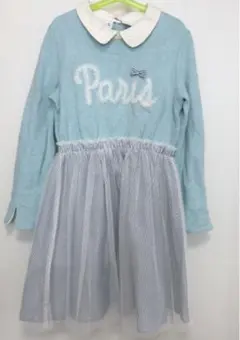 ポンポネット 冬物ワンピース　150 着用数回