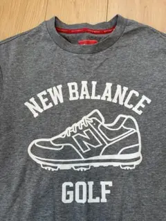 New Balance ゴルフ Tシャツ サイズ5 グレー