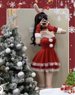 2点セット❣️セクシーサンタコス♡ クリスマスコスプレ サンタドレス