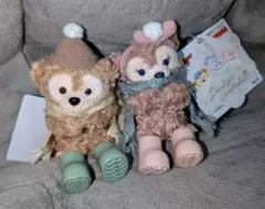 ダンシングスノーフレークス　ダッフィーとシェリーメイ　ぬいぐるみチャーム